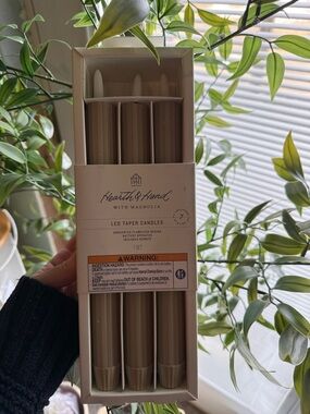 Hearth & Hand magnolia LED Taper Candles - set of 6